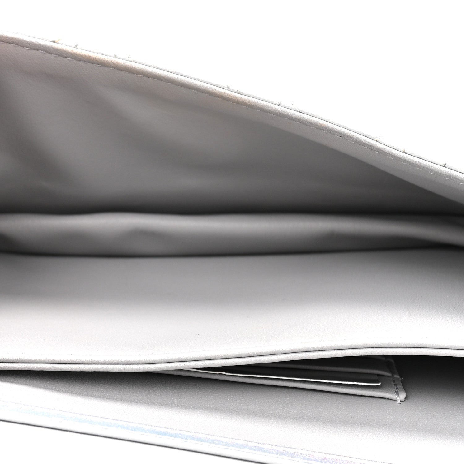 Iridescent Metallic Lambskin Cannage Mini My Dior Bag Silver