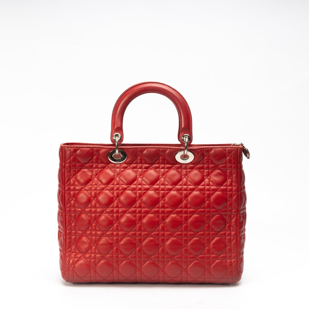 Dior Lady Dior Leather Handbag