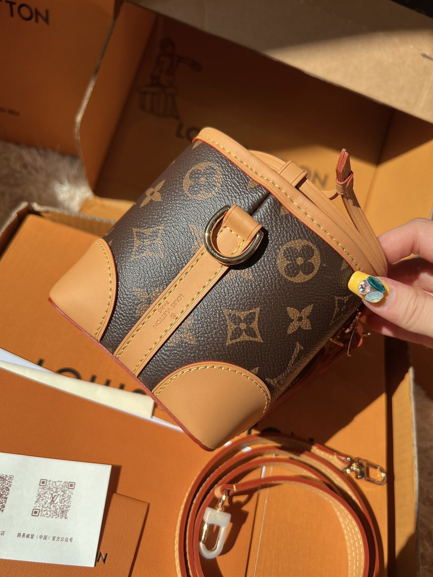LV Mini Drawstring Bucket  Bags(11.5*12*11.5)cm
