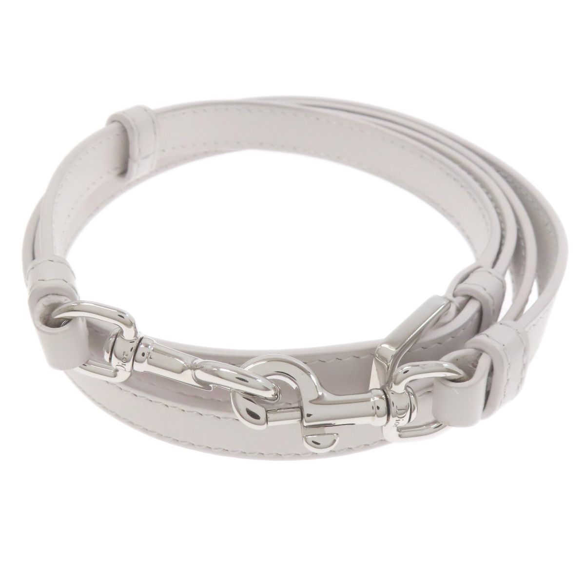 Dior Book Tote Mini Macro Cannage 2-Way Handbag White Gray