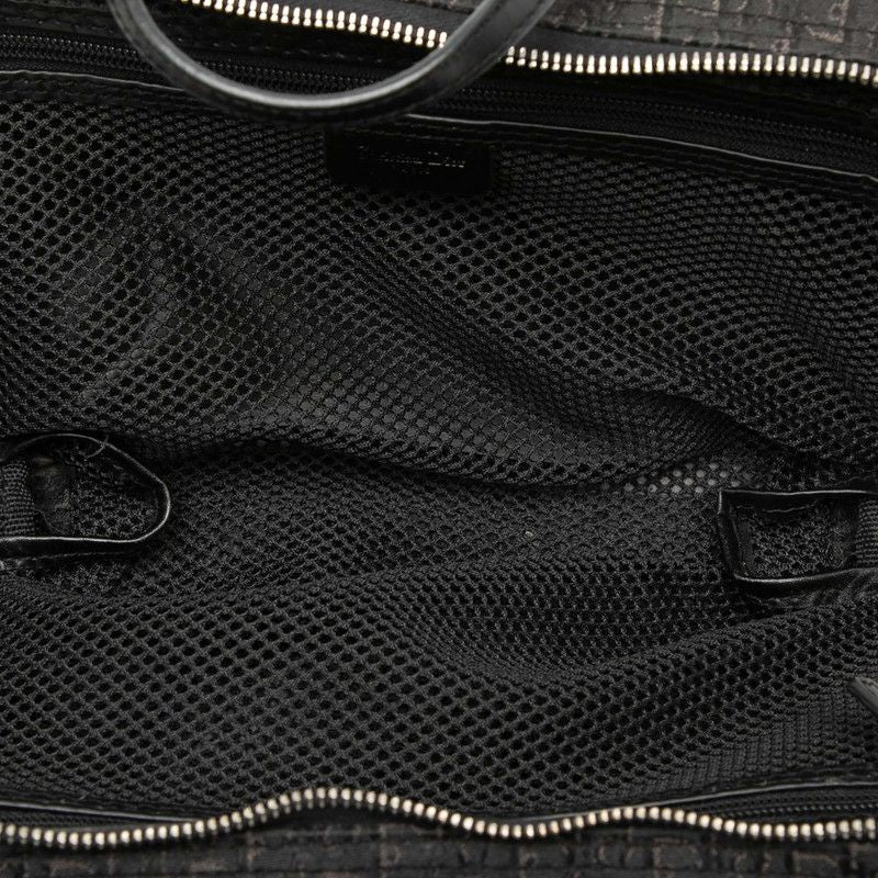 Dior Trotter Mini Handbag Cosmetic Pouch Black Canvas Leather