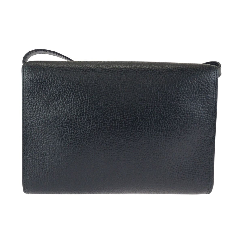Dior Vintage Black Leather Shoulder Bag Pochette