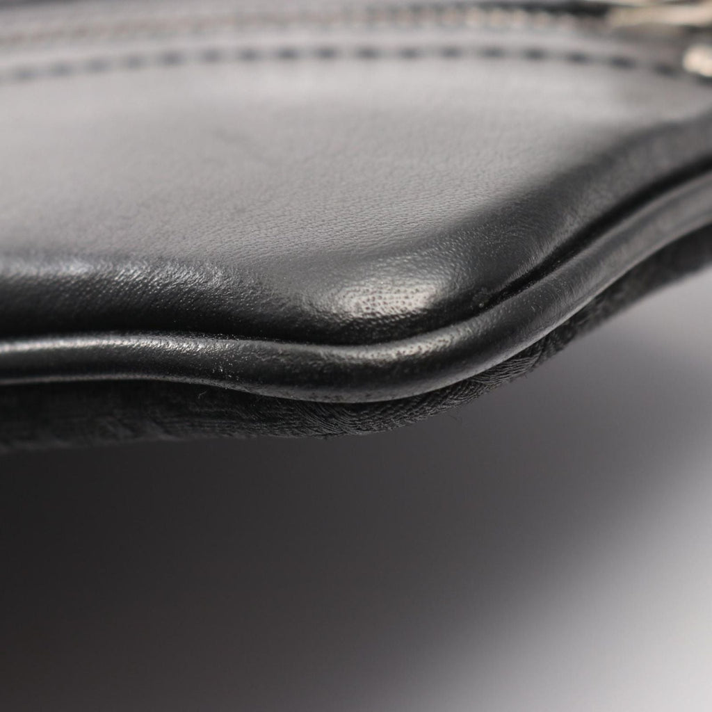 Dior Shoulder Bag Street Chic Trotter Black Canvas Leather