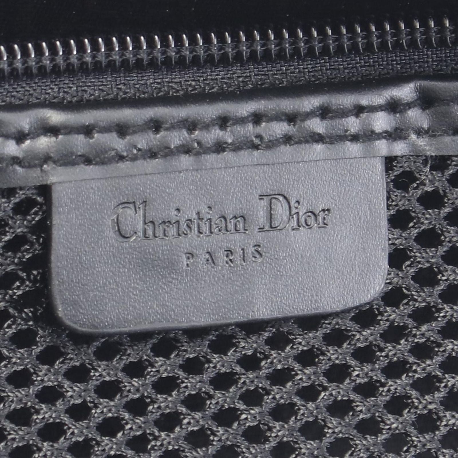 Dior Handbag Street Chic Trotter Black Canvas Leather