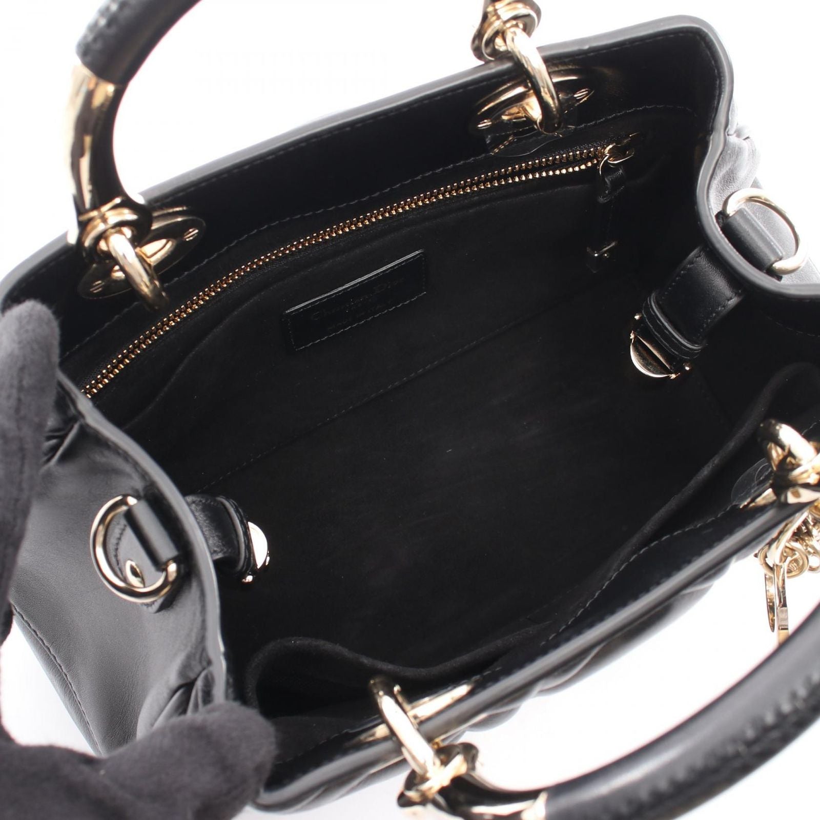 Dior Handbag 95.22 Small 2-Way Black Leather