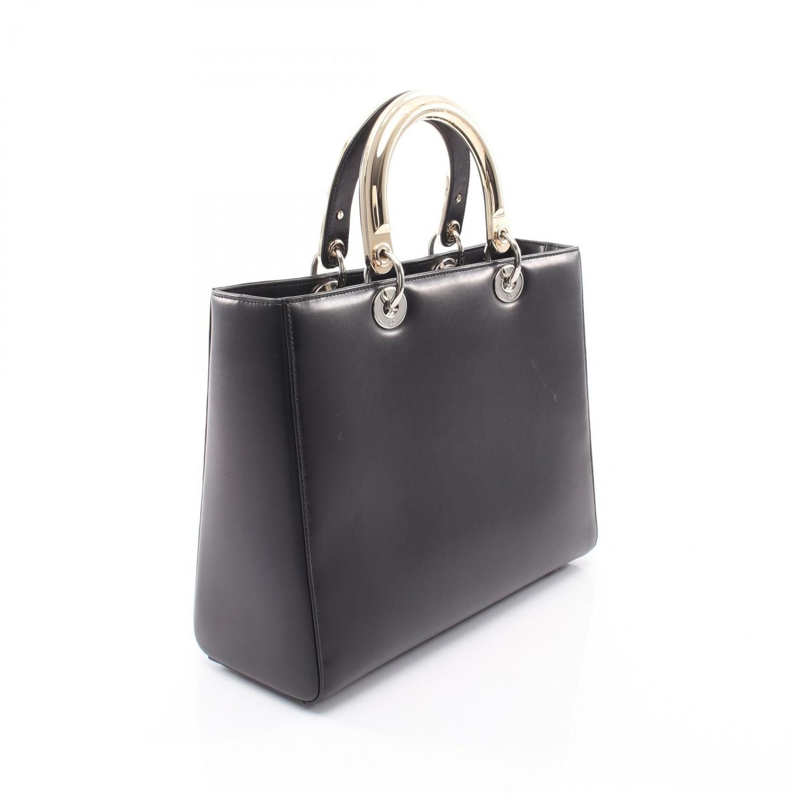 Dior Handbag Lady Dior Large Patch 2-Way Black Multi Leather Lady Dior Tote