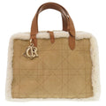 Dior Handbag Mouton, Leather Brown Dior Toujours Macrocannage with pouch Women
