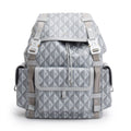 Christian Dior 2023 Grey Diamond Canvas Hit The Road Backpack