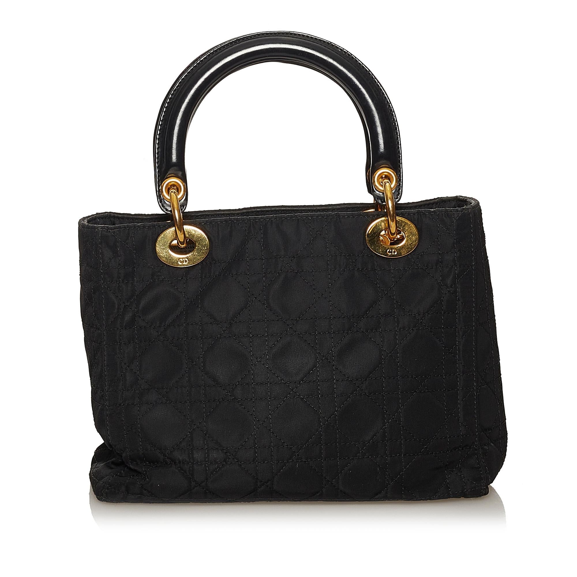 Dior Cannage Dior Nylon Handbag (SHG-28838)
