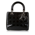Dior Cannage Stitch Dior Patent Leather Handbag (SHG-a9Bh5T)