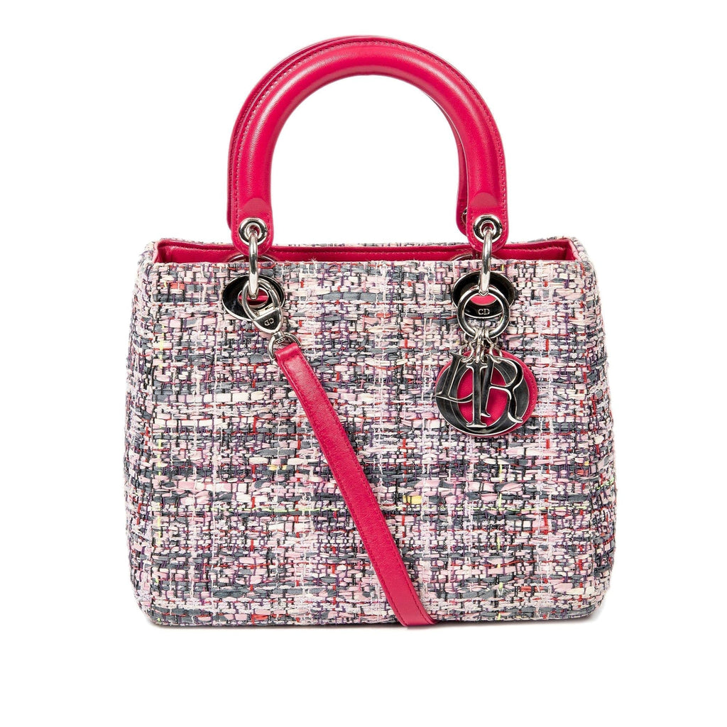 Dior Medium Tweed Dior Satchel (SHG-8yJnUk)