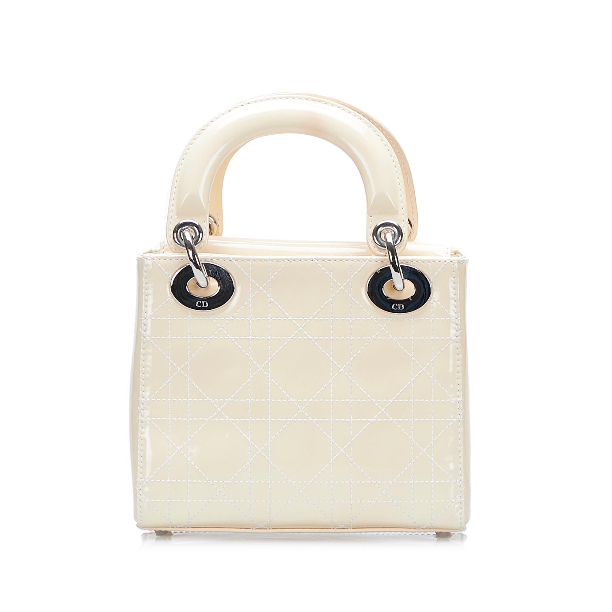 Dior Lady Dior Leather Mini Handbag