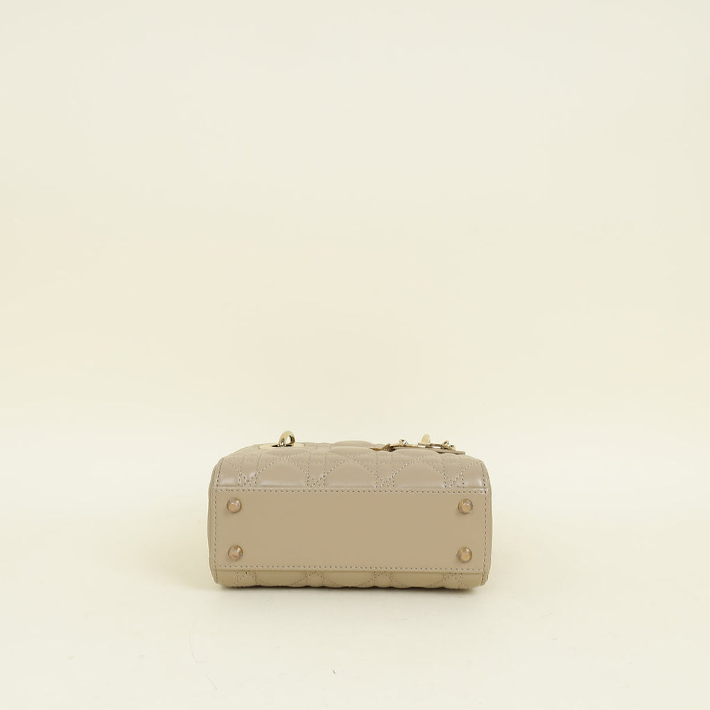 Dior Lady Dior Leather Handbag Style 107