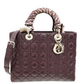 Dior Lady Dior Burgundy Handbag Style 2