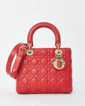 Dior Lady Dior Leather Handbag