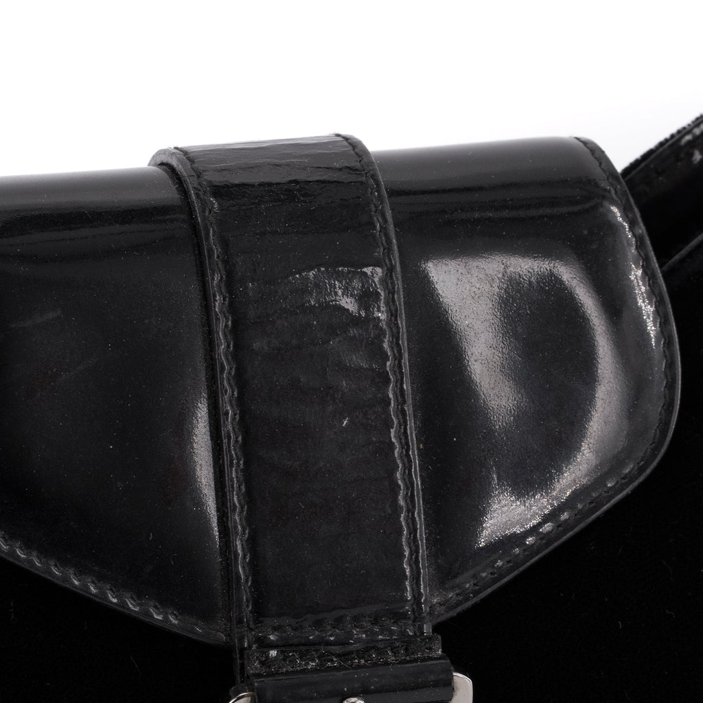 DIOR - Vintage Black Velvet Street Chic Dior Handbag