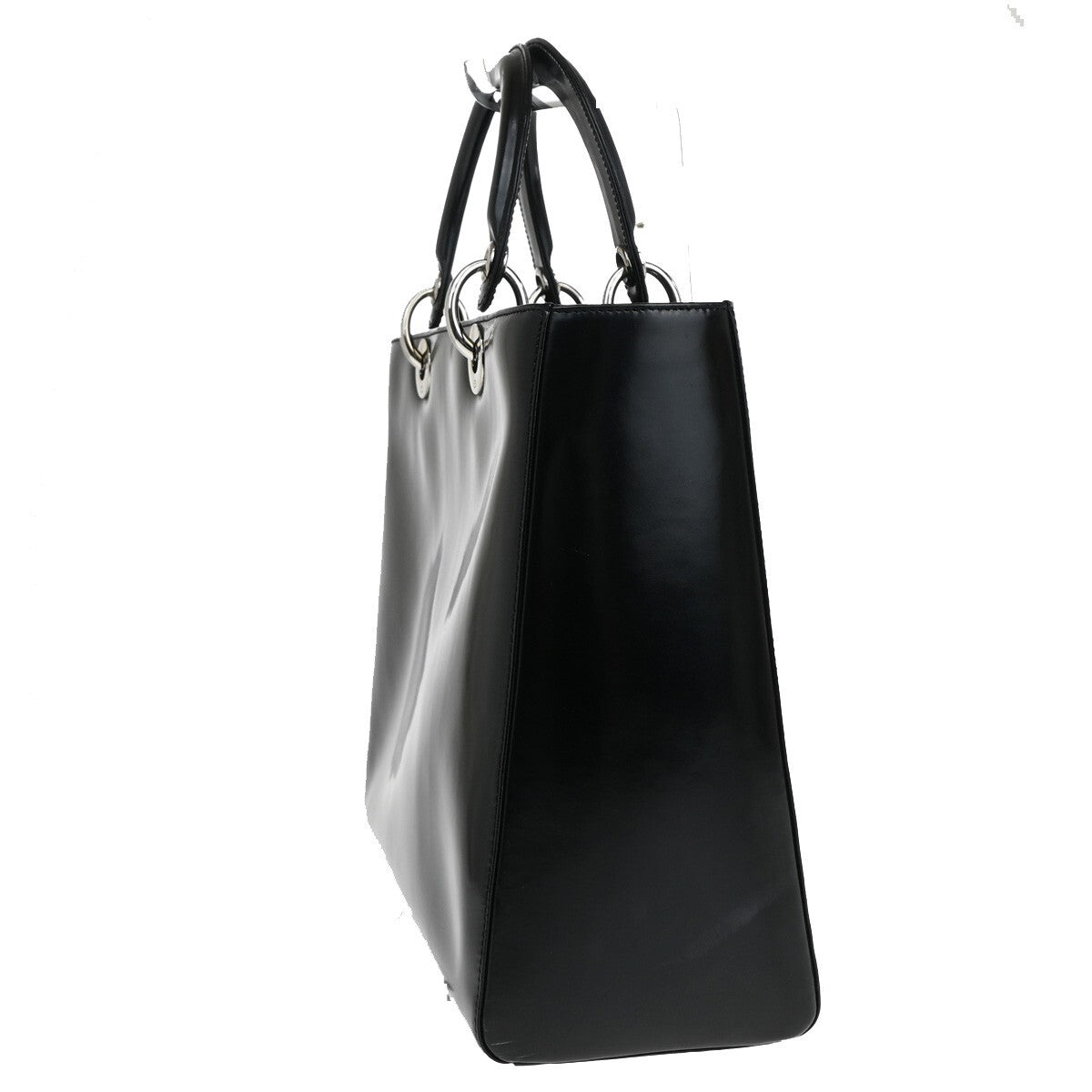 Dior Lady Dior Leather Black Handbag Leather