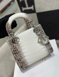 Christian Dior Himalayan Crocodile Lady Dior Mini Handbag